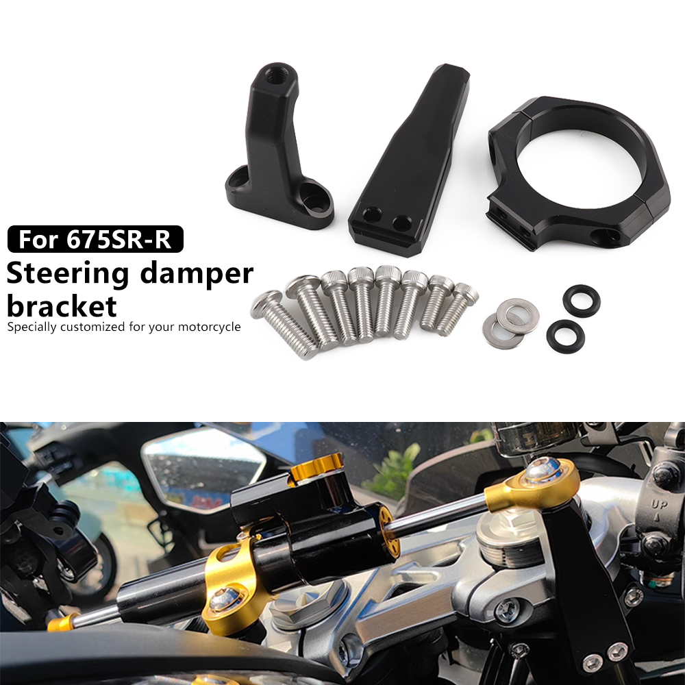 New Motorcycle 675SR-R Damper  - Steering Damper Stabilizer Kit Cnc recension och pris