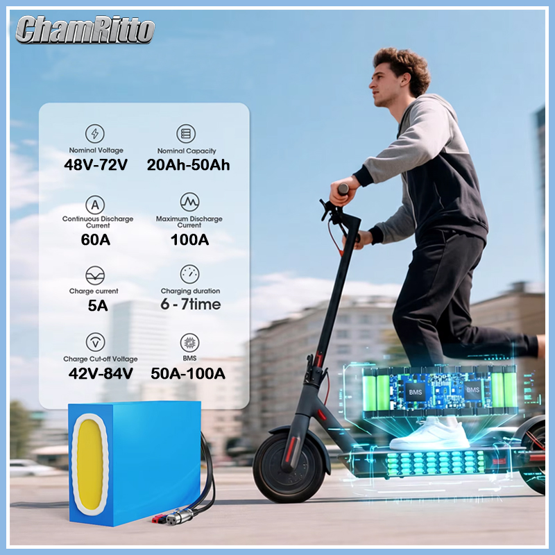 21700 E bike Scootoer Battery  - 60V 30Ah 21700 Battery Pack recension och pris